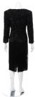 Tea Length Full Sleeves Formal Hand Beaded Dress back