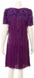 Tea Length Sequin Beaded Dress back