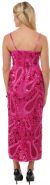 Spaghetti Straps Long Sequined Formal Dress back