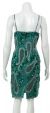 Short Spaghetti Strapped Sequin Beaded Cocktail Dress back