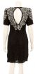 Beautiful Hand Beaded Formal Short Dress back