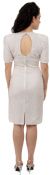 Sweetheart Neck Knee Length Beaded Cocktail Dress back
