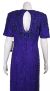 Full Length Floral Print Sequin Beaded Formal Dress back