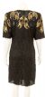 V-Neck Fully Sequined Cocktail Dress back