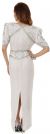 Half Sleeves Sequined Formal Mother of the Bride Dress back