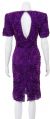 Bursting Flowers Hand Beaded and Sequined Dress back