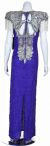 Elegant Hand Beaded Formal Gown back