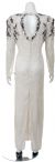 Round neck Full length Sequined Formal Gown  back