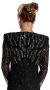 Silver Bead Accent Full Length Gown back
