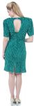 Short Sleeve Sequined Cocktail Dress back