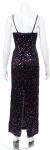 Spaghetti Straps Sequined Long Cocktail Dress  back