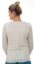 Round Shaped Beaded Design Jacket back in Ivory