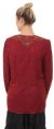 Round Neck Floral Bordered Beaded Jacket back