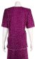 Short Sleeve Two Piece Sequin Dress back