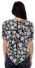 Fully Flowered Hand Beaded/Sequin Blouse back in Black/White