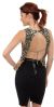Sleevless Sequined Blouse with Knot Back back