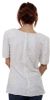 Artistic Beading Round Neck Half Sleeves Blouse back