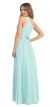 One Shoulder Floral Accent Formal Bridesmaid Dress back