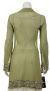 V-neck long Sheer blouse with full sleeves back in Olive
