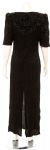 Floral Designed Fully Sequined Evening Gown back