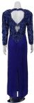 Full Sleeve Sweetheart Sequined Mother of the Bride Dress back
