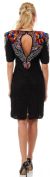Artistic Bodice Short Formal Sequined Dress with Keyhole  back