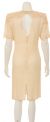 Vest Like Knee Length Hand beaded Cocktail Dress back