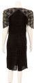 Tea Length Petal Sequined Cocktail Dress back
