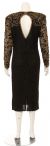 Blossomed Flower Designed Sequin Formal Dress back