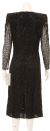 Fully Sequined Long Sleeve Cocktail Dress back