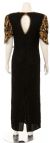 Full Length V-Neck Evening Gown back