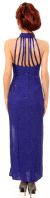 Full Beaded Halter Neck Cocktail Dress back