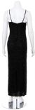 Thin Spaghetti Strapped Hand Beaded/Sequined Long Dress back