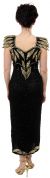 Leafy Sequined Short Evening Dress back