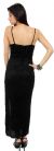 Long Cocktail Dress with V-neck & Spaghetti straps  back