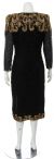 Tea Length with Front slit Formal Beaded Dress back
