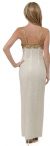 Empire Style Sequin Beaded Formal Evening Dress back