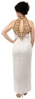 Sequined Silk Beaded Dress with Beautiful Floral Design back