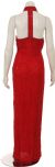 Split Back Hand Beaded Long Formal Dress back