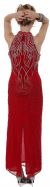 Halter Neck Beaded Formal Dress back