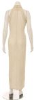 Turtle Neck Beaded Bodice Sequined Formal Dress back in Ivory
