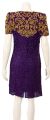 Fully Sequined Cocktail Dress back