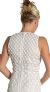 Miniature Flower Beaded Formal Gown back in White