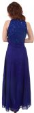 A-line Silk Chiffon Formal Dress with Beaded Bodice  back