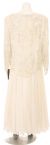 Long Sleeve Full Length Evening Gown back