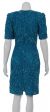Water Lily Hand Beaded Cocktail Dress back