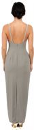 Pencil cut Long Beaded Dress with Keyhole Front back