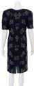 Flower Hook Hand Beaded Short Dress back
