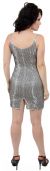 Fully Beaded Sleeveless Short Dress back
