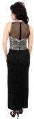 Hand Beaded Sequin Formal Dress back